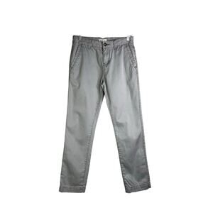 Tucker + Tale Chinos Pants Boys 14‎ Gray Flat Front Classic Adjustable Waist